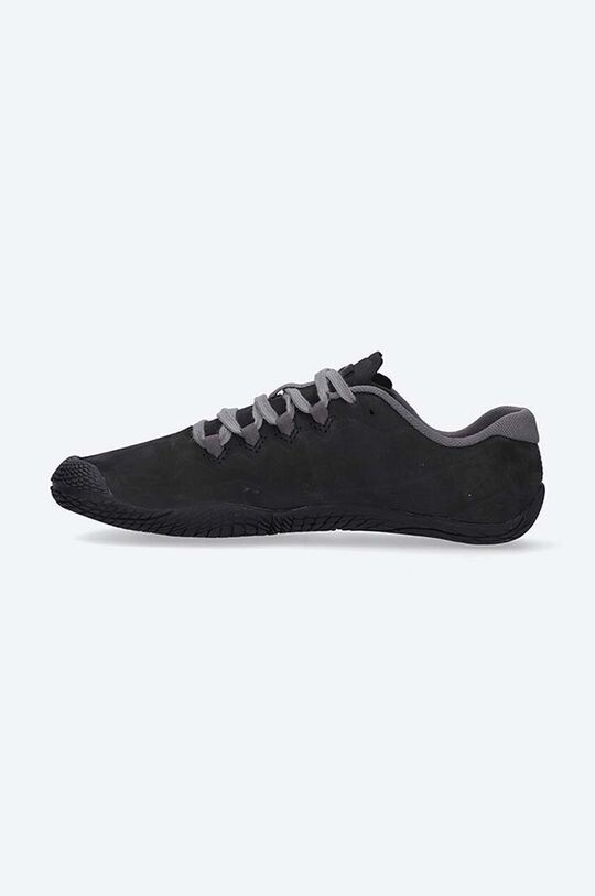 Замшевые туфли Merrell Vapor Glove 3 Luna низкие на шнуровке, черный — фото 3