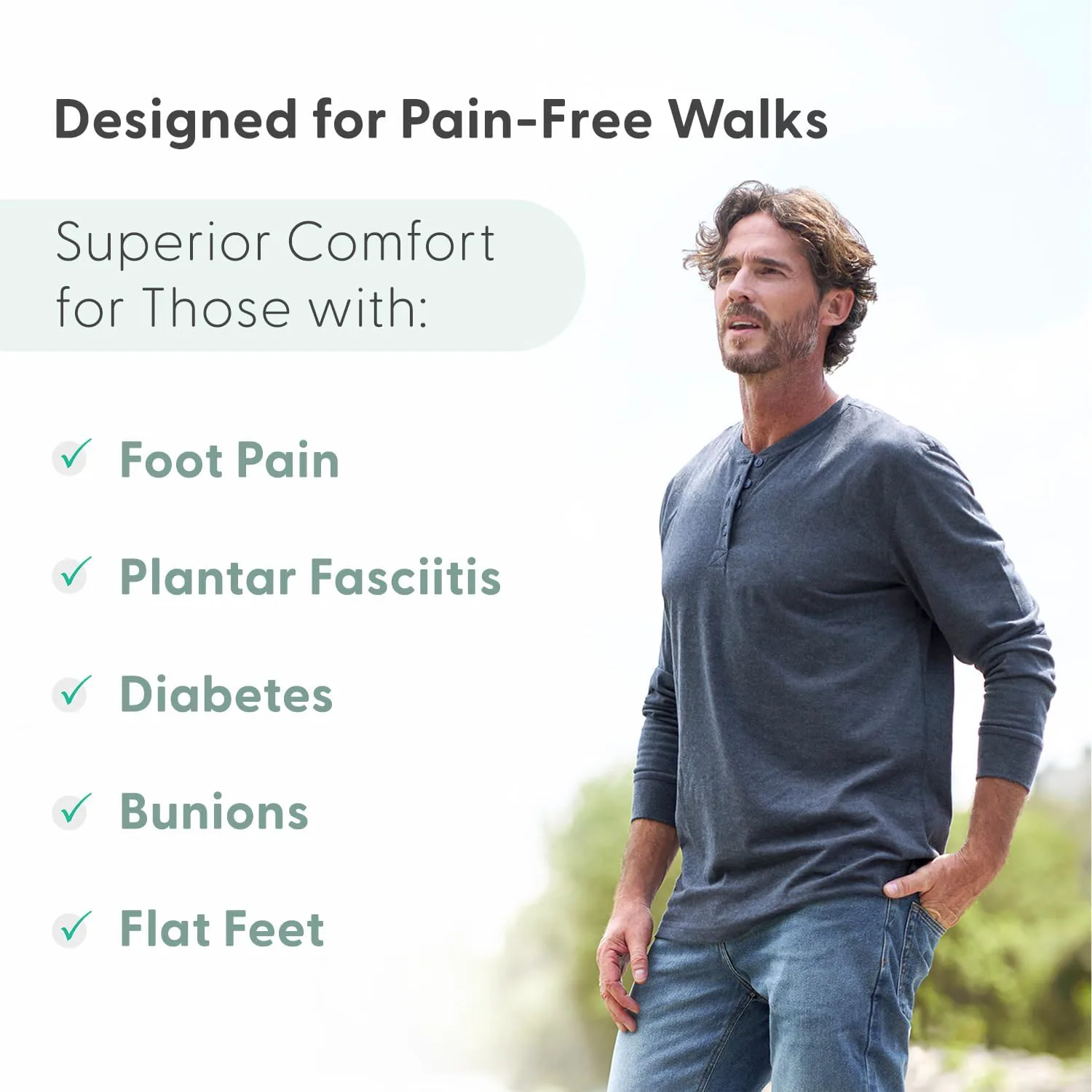 Мужские ортопедические кожаные ботинки Orthofeet Dalton без шнурков, серый — фото 3
