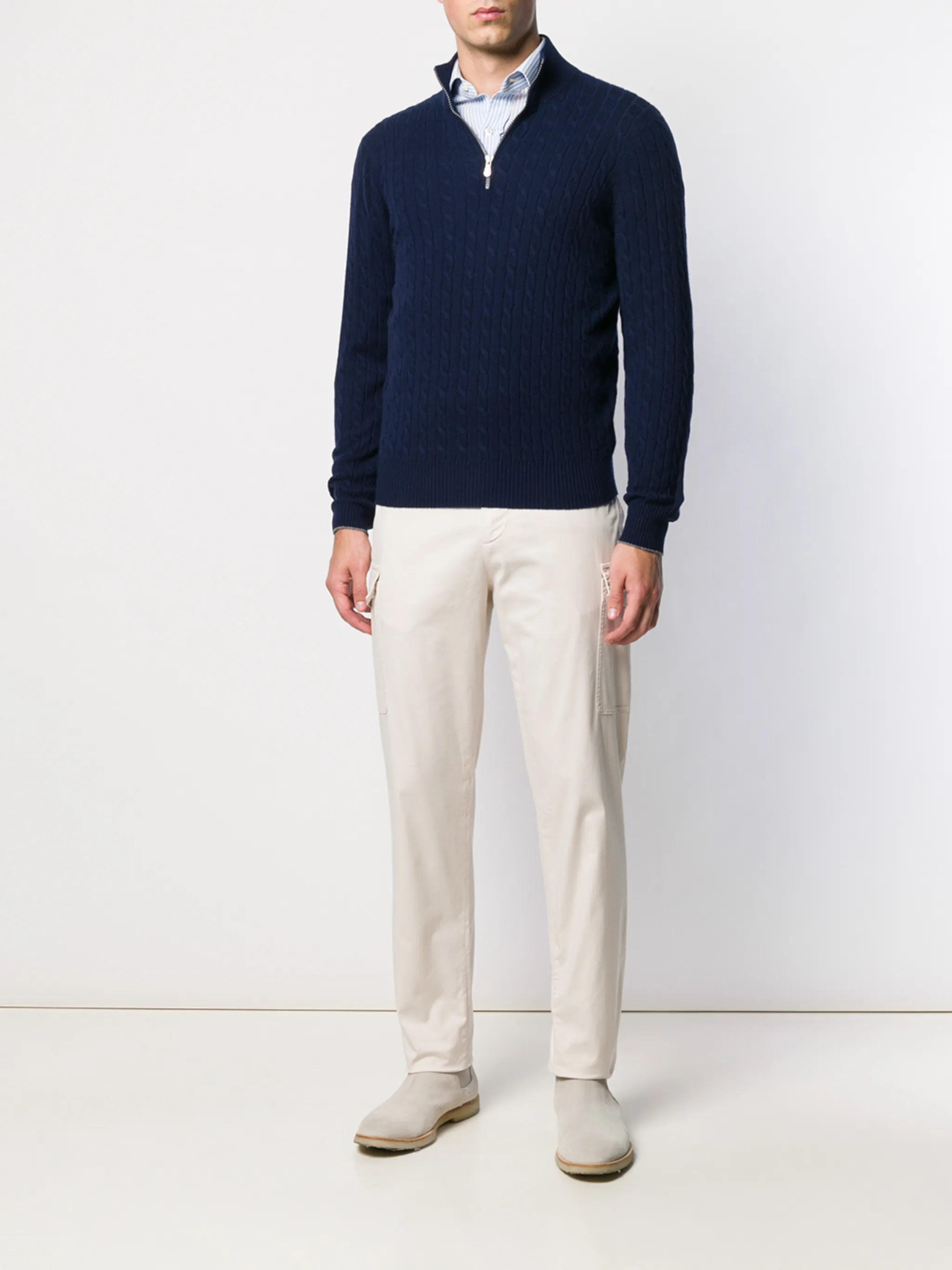 

Брюки с боковыми карманами Brunello Cucinelli, белый