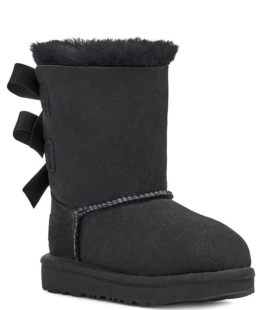 

Водонепроницаемые ботинки Bailey Bow II для девочек UGG (для малышей), черный