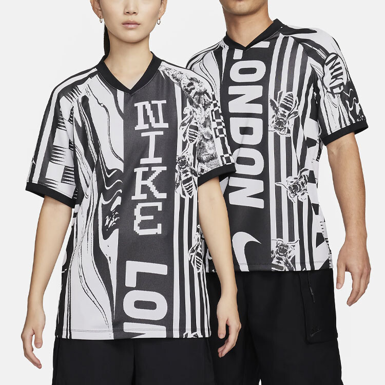 Футболка унисекс черная/белая Nike, черный/белый — фото 2