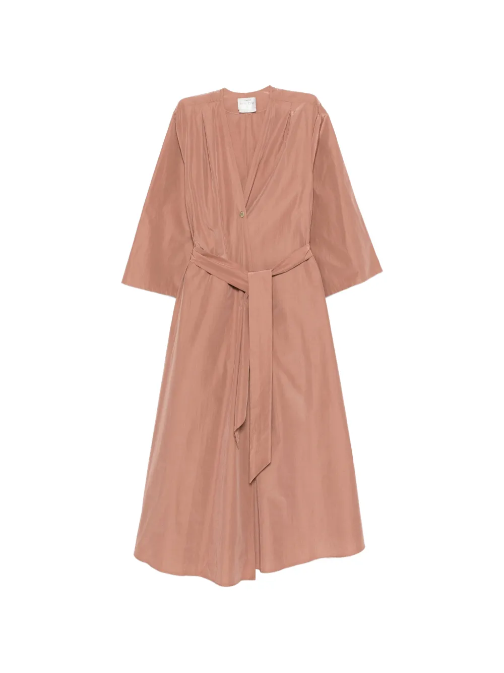 

Платье миди с длинными рукавами и поясом Forte Forte, розовый