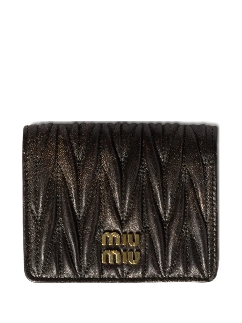 

Стеганый кошелек MIU MIU, коричневый