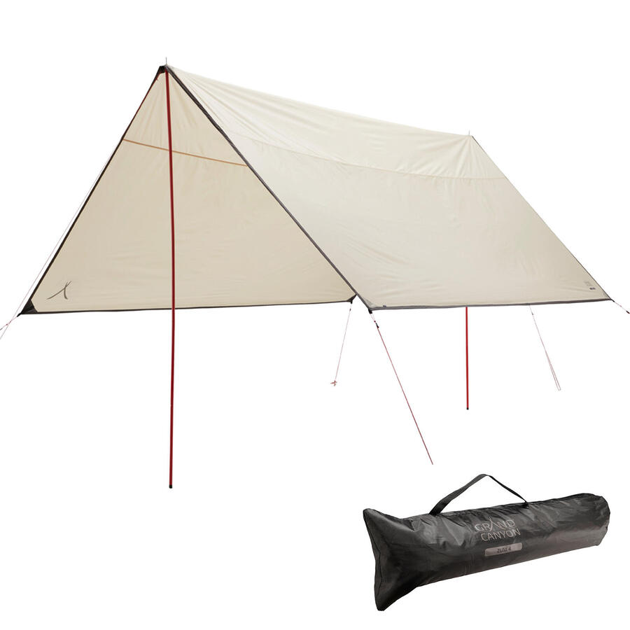 

GRAND CANYON Палатка для кемпинга Tarp Zuni 4 Sun Sail, водонепроницаемая, UV50, 4 м