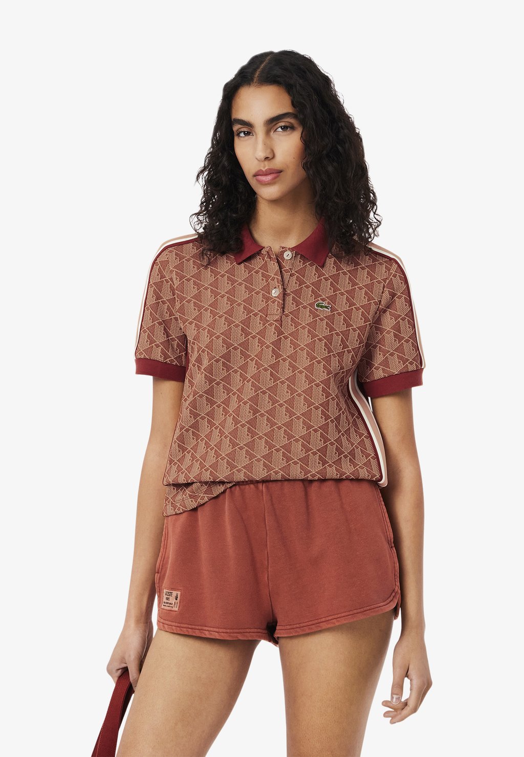 

Поло Lacoste, коричневый