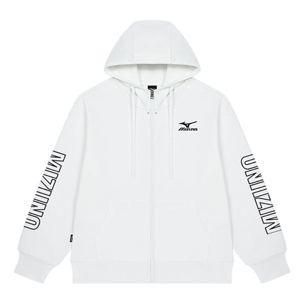 

Куртка logo sweat jacket 'white' Mizuno, белый