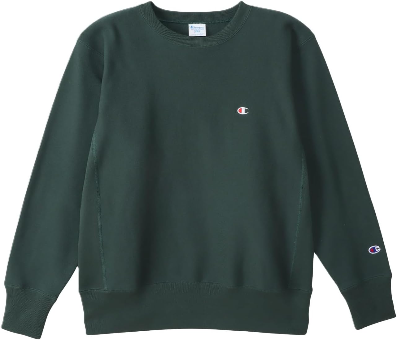

Мужская толстовка Champion C3-Y033 REVERSWEAVE(R), с длинным рукавом, круглым вырезом, темно-зеленый