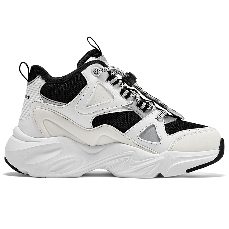 SKECHERS GIRLS High top Snow Boots из искусственной кожи и текстиля, белые, детские Skechers Kids, белый (comes with socks *1) — фото 3
