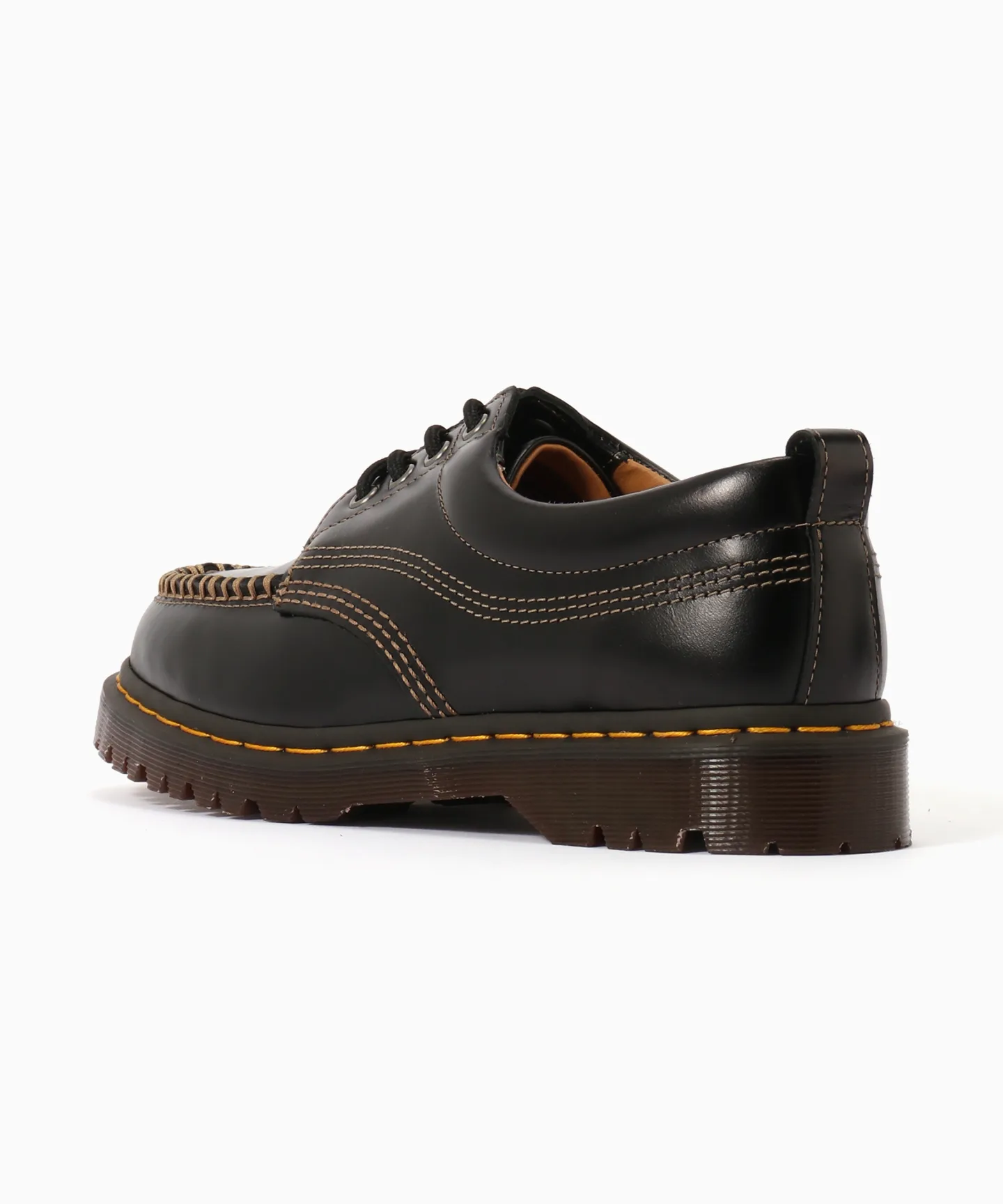 Мужские туфли Dr. Martens Lowell 4 Eye Shoes без шнурков чёрные — фото 3