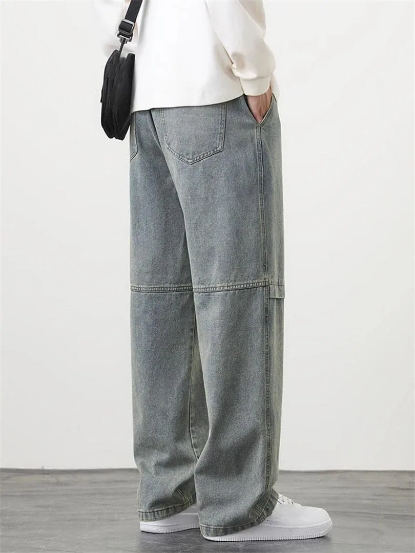 Джинсы свободные Men's Retro, черный — фото 4