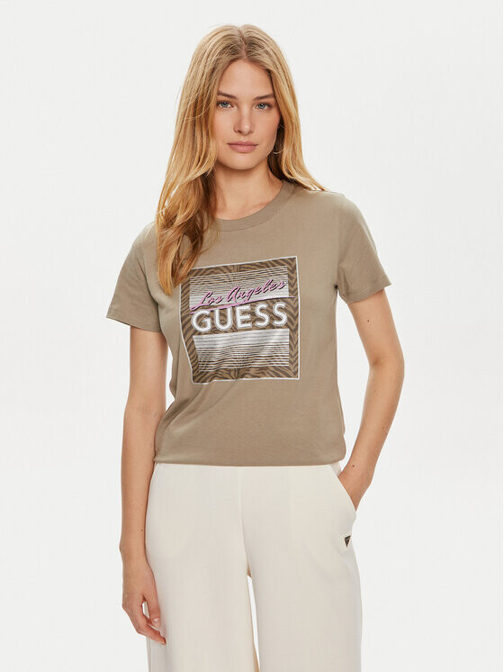 

Футболка стандартного кроя Guess, зеленый