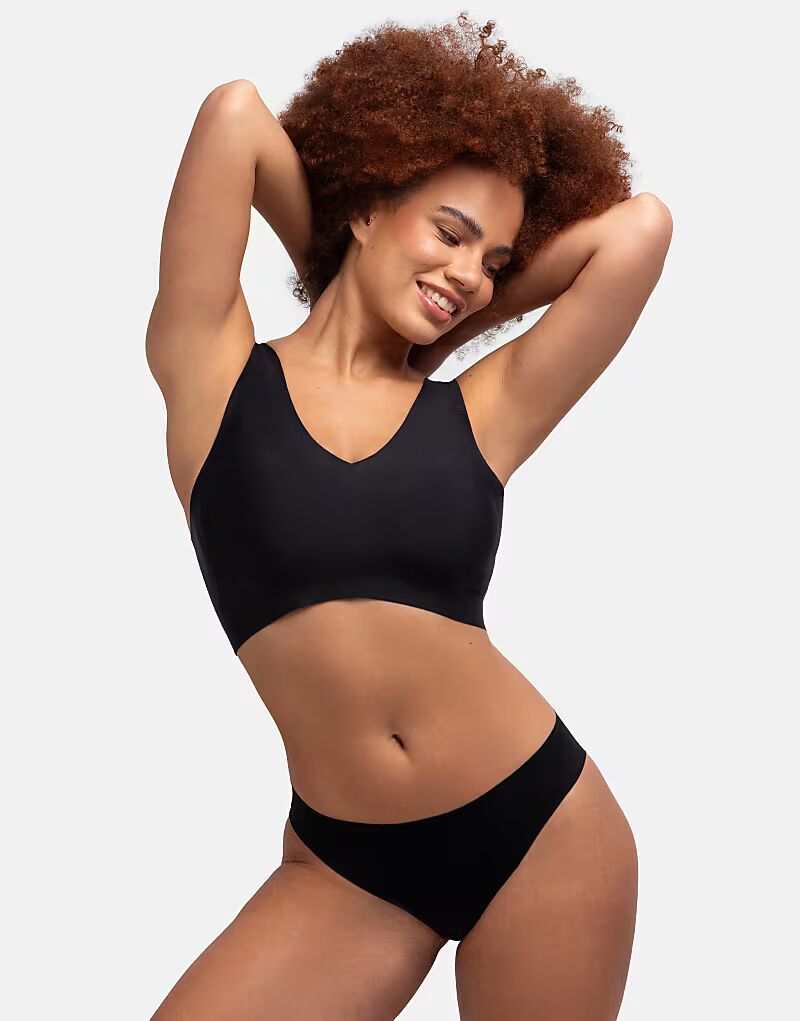 

Легкий бюстгальтер-бралетт Airlite с подкладкой, черный, черный Dorina