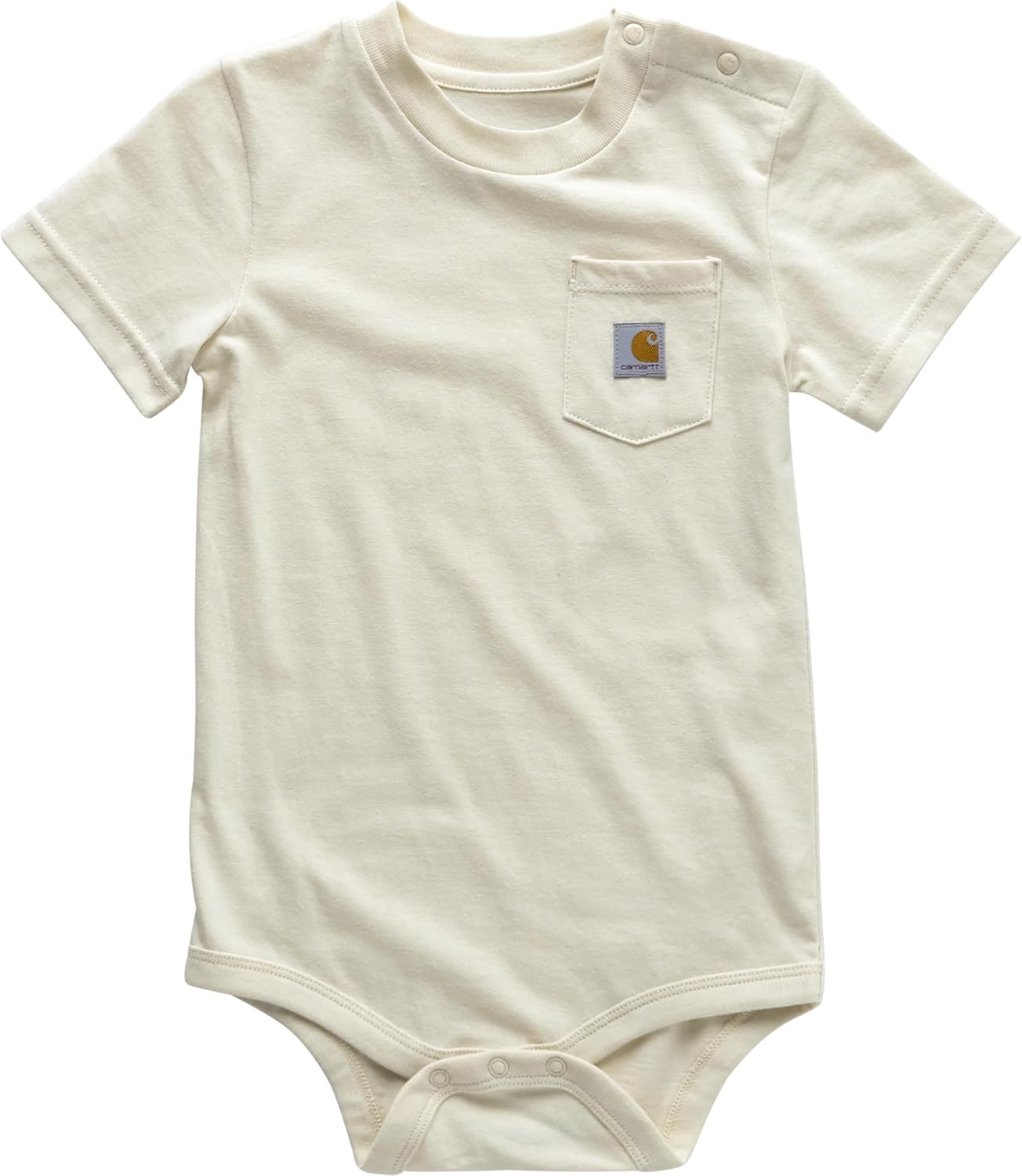 

Carhartt Unisex Baby, футболка-боди с коротким рукавом и карманом, Turtledove Beige
