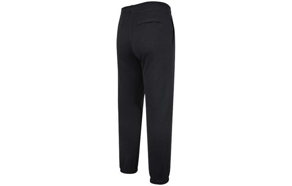 Брюки men's logo embroidered training bundle feet sports pants/trousers/joggers autumn black Nike, черный — фото 2