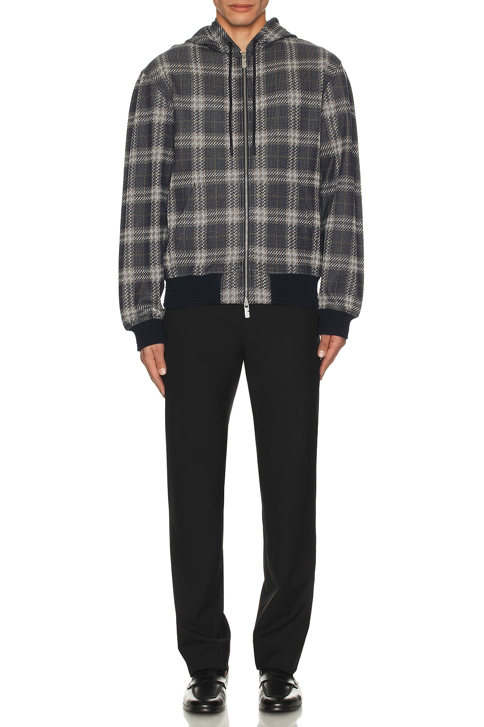 

Жаккардовый клетчатый худи Burberry, Indigo Check