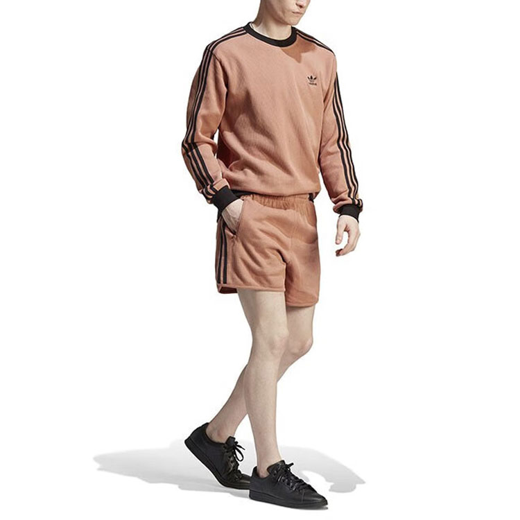Свитшот мужской Umber с круглым вырезом, умеренно свободный, Regular Adidas Originals, коричневый — фото 4