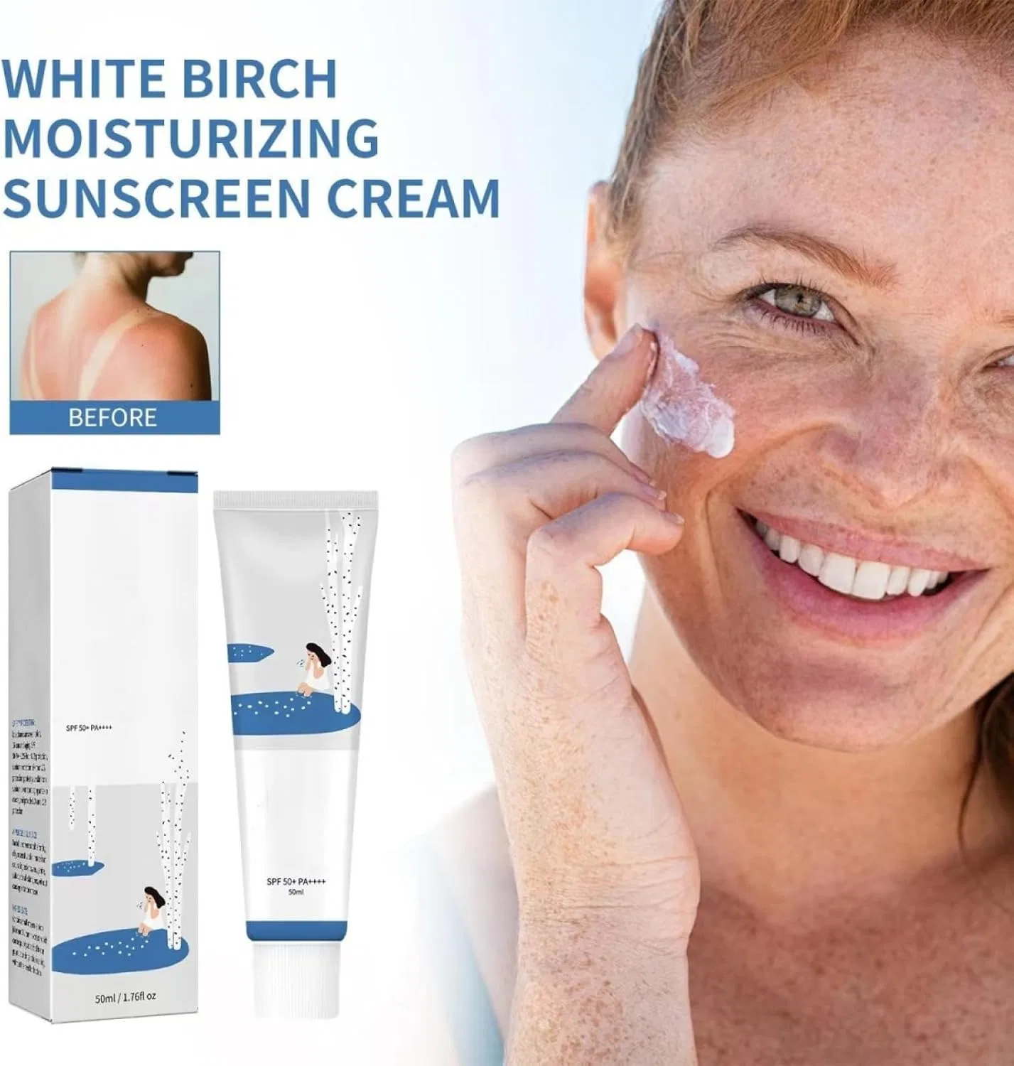 Солнцезащитный крем для лица SPF 50 PA++++ Glamaura 50 мл — фото 2
