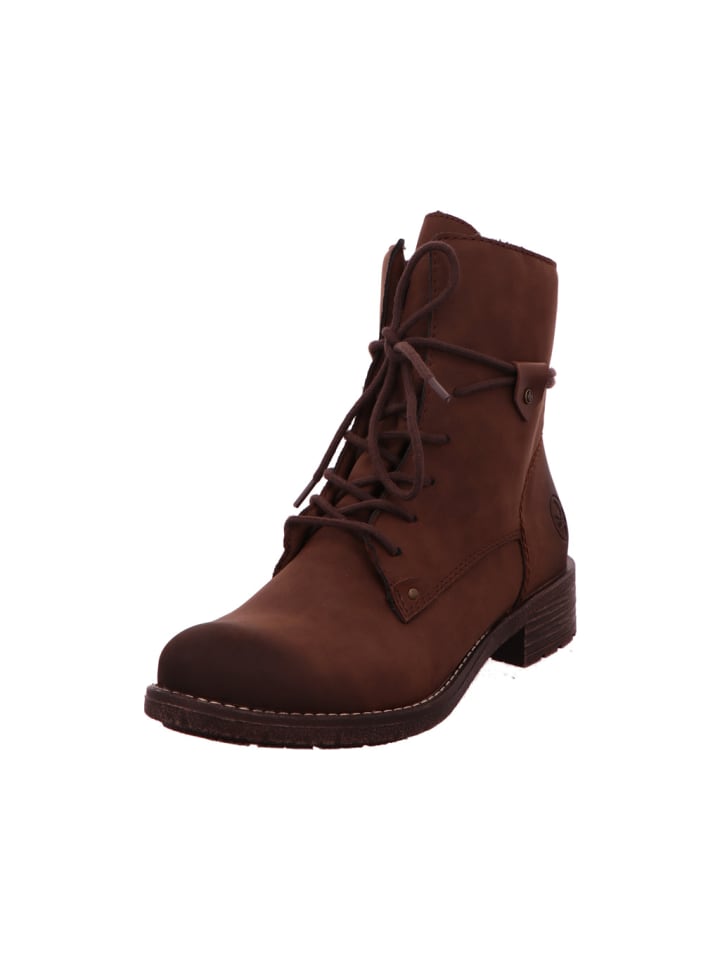 

Rieker Ботильоны на шнуровке коричневого цвета