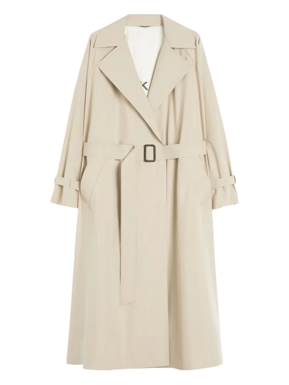 

Тренчкот с поясом на манжетах Weekend Max Mara, нейтральный