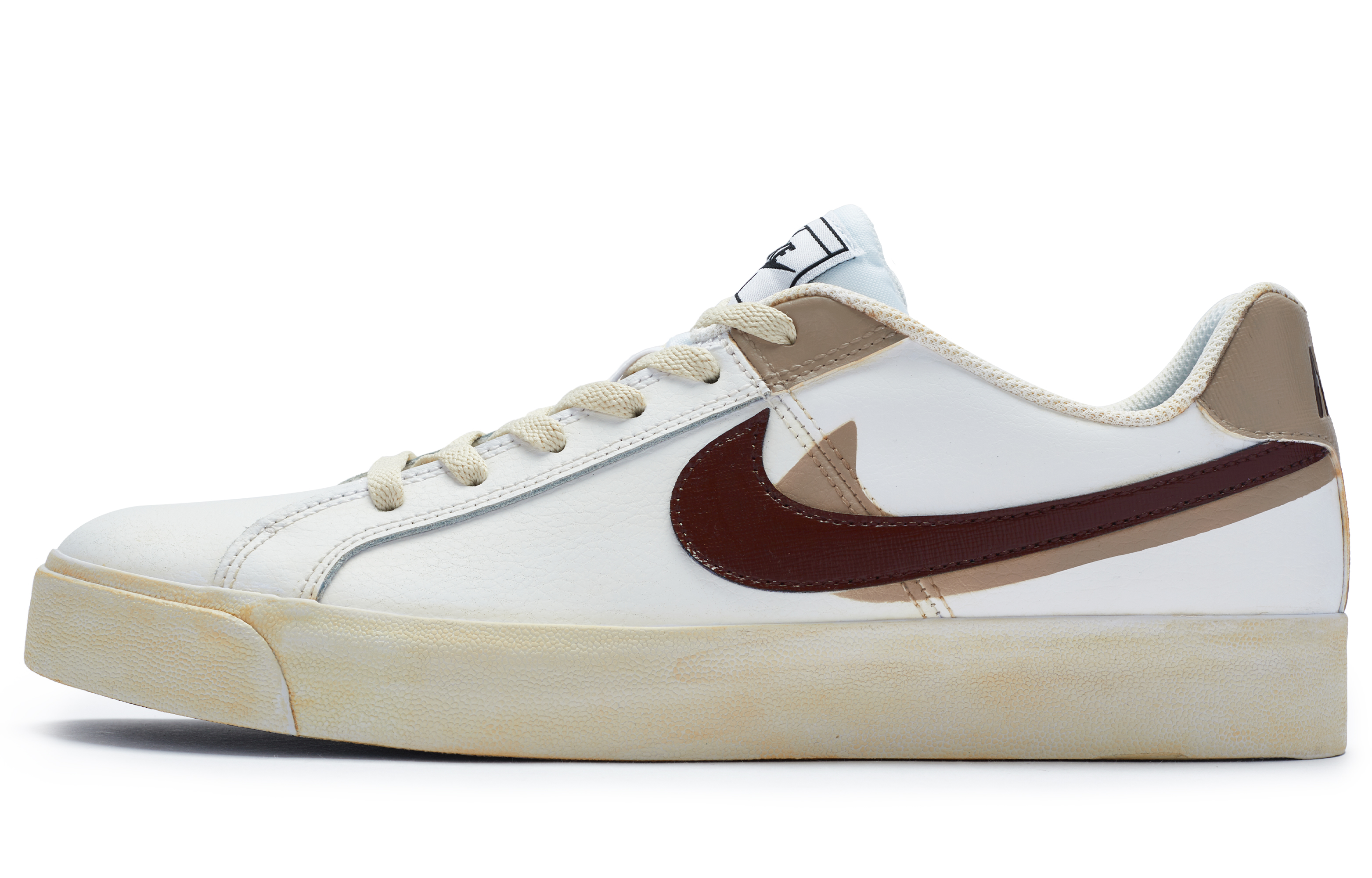 

Кроссовки Nike Court Royale Skateboard Shoes Men Low-Top Beige Brown