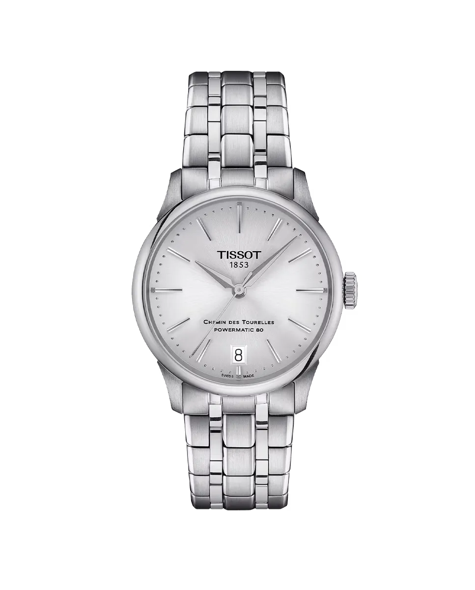 

Женские часы Chemin des Tourelles из стали Tissot, серебрянный