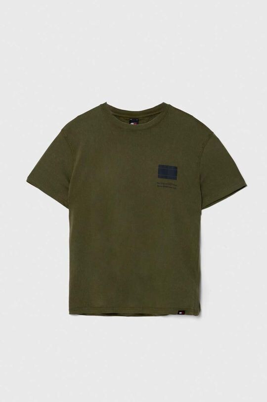 

Хлопковая футболка Tommy Jeans, зеленый