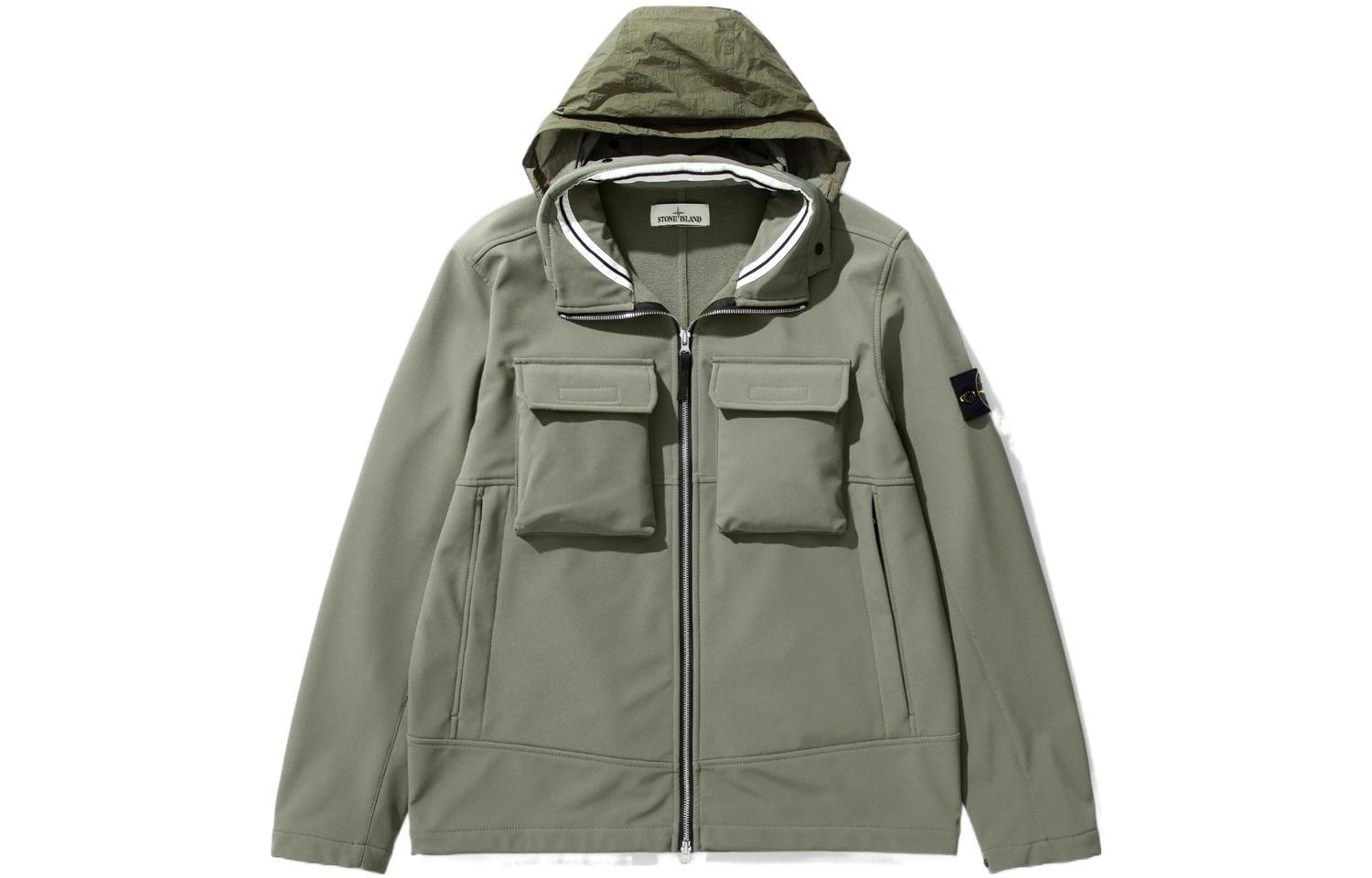 

Куртка мужская LIGHT SOFT SHELL-R SERIES SOFT SHELL Sage Green Stone Island, зеленый