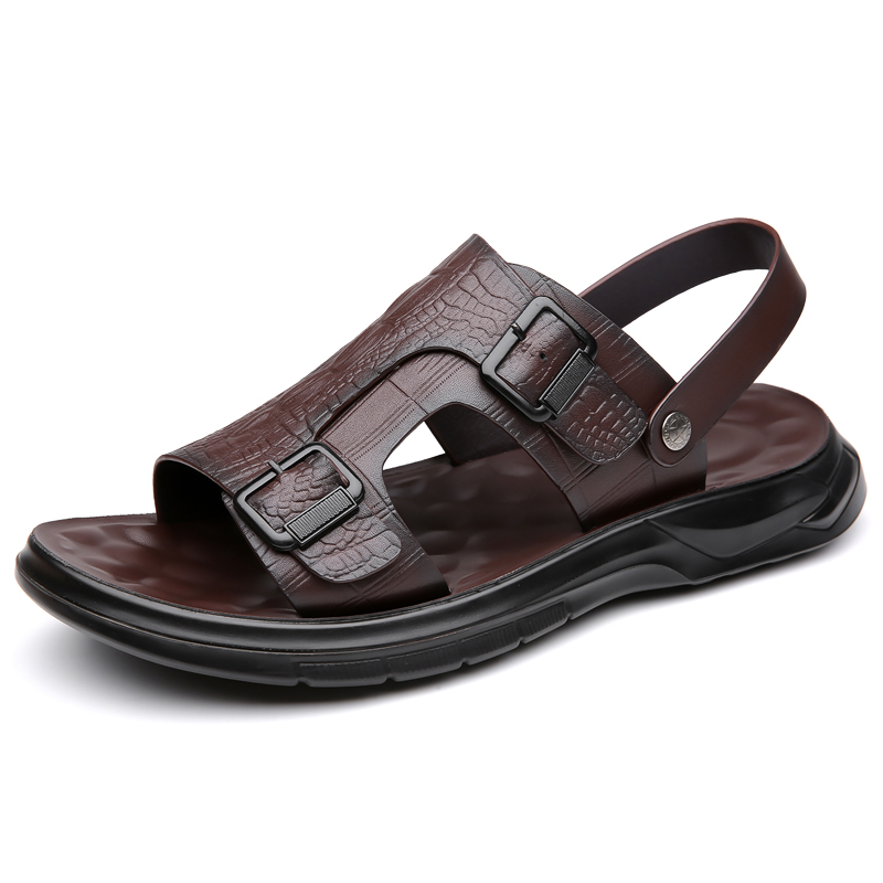 

POPULAR ROUSE PR Мужские пляжные сандалии коричневые, цвет Brown