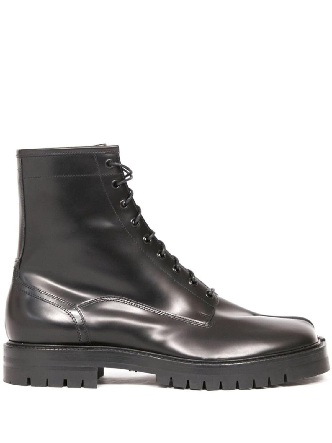 Maison Margiela ботинки Tabi на шнуровке, черный