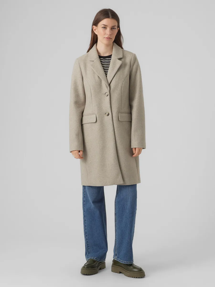 

Длинное пальто Vero Moda "VMPOP GIANNA COAT GA BOOS", серый