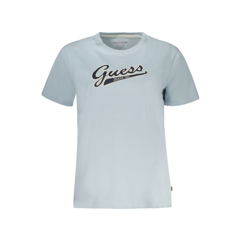 

Светло-голубые хлопковые топ и футболка Guess Shoes