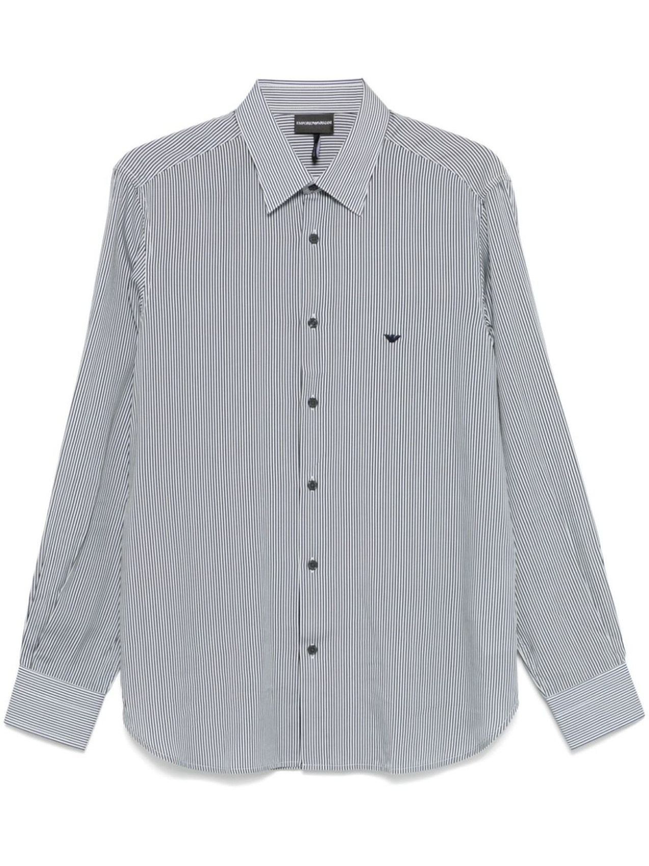 

Emporio Armani рубашка в тонкую полоску, синий