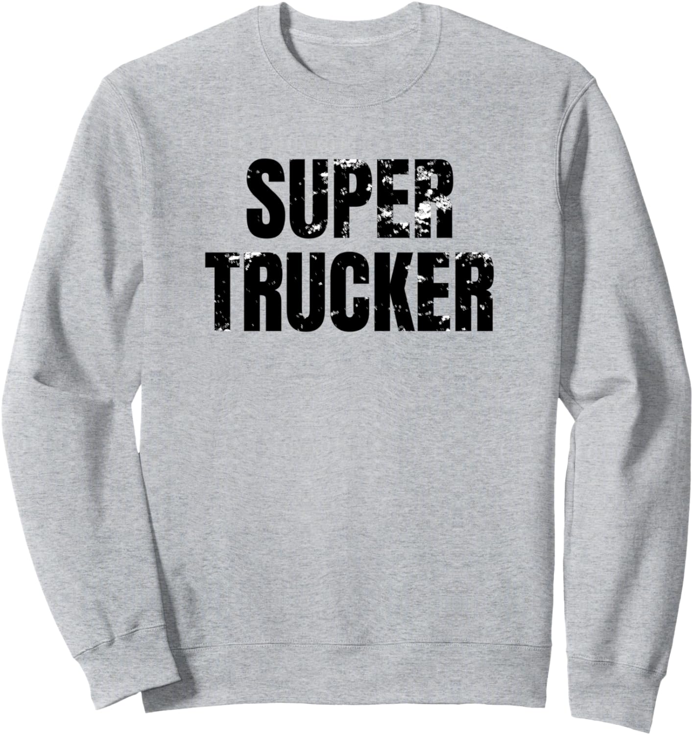 

Забавная толстовка с надписью «Супердальнобойщик, водитель грузовика» Four1Nine Truckers Official, серый