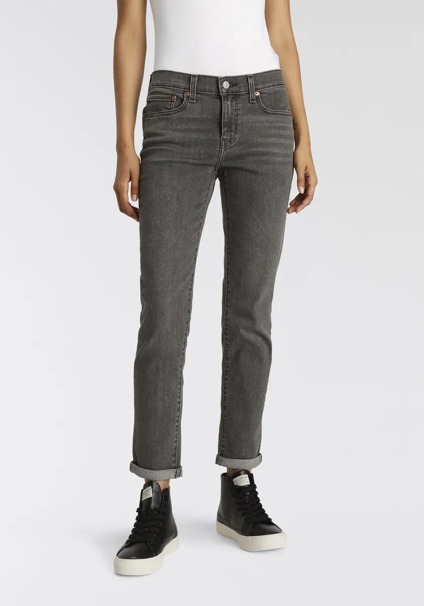 

Джинсы-бойфренды Levi's "MID RISE BOYFRIEND", черный