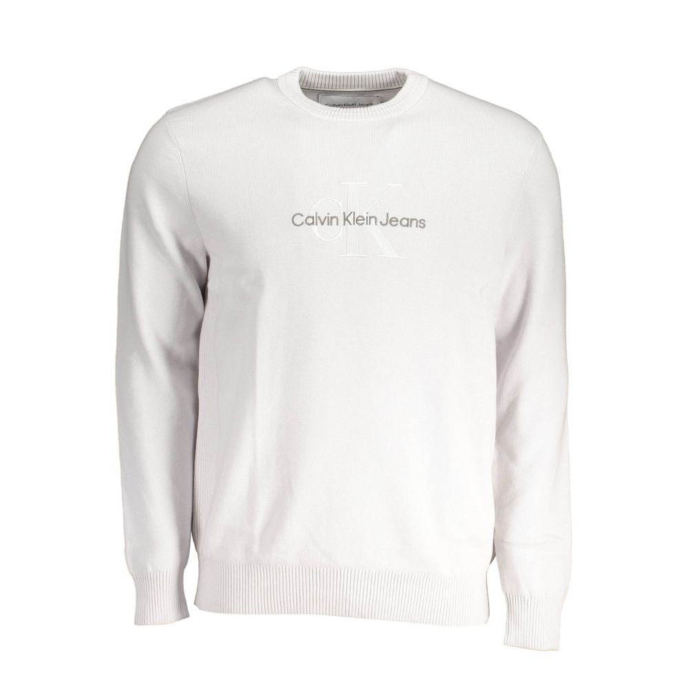 

Серый хлопковый мужской свитер Calvin Klein