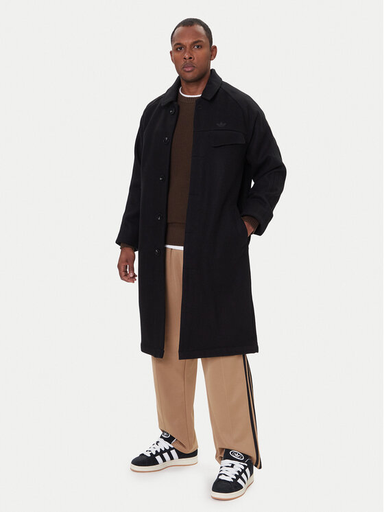 Демисезонное пальто regular fit Premium Essentials JW0120 Adidas, черный — фото 2