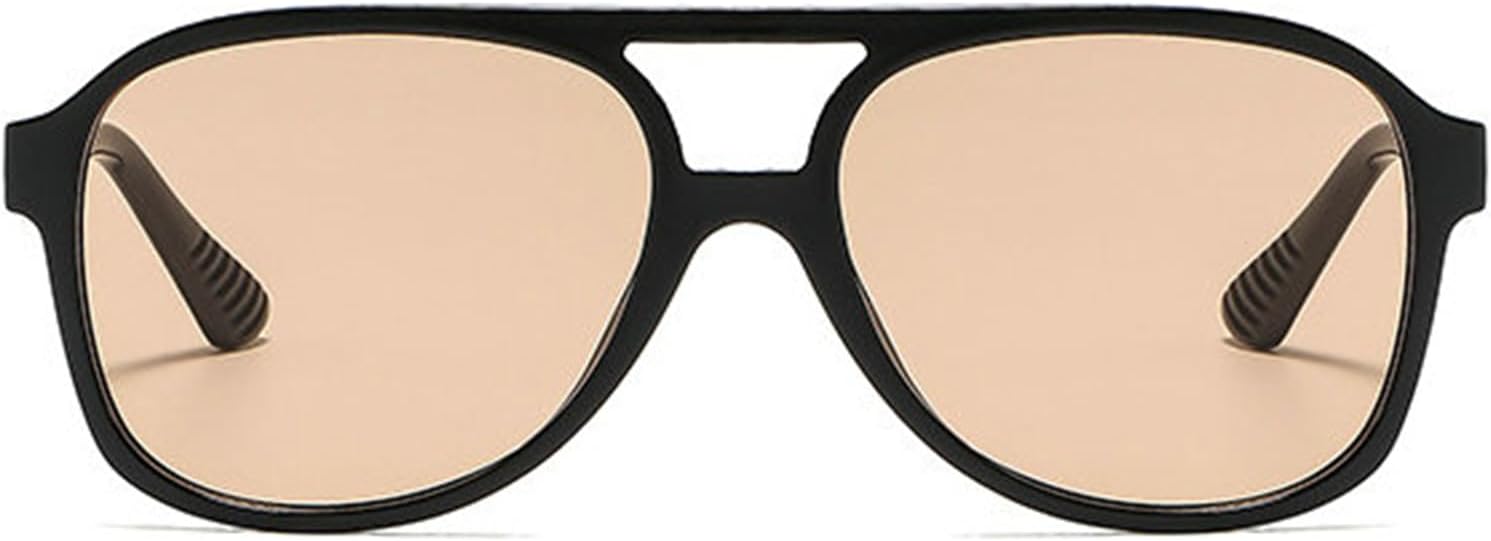 

Винтажные солнцезащитные очки-пилот Willochra большого размера для женщин и мужчин. Классические большие квадратные черные солнцезащитные очки с двойной перемычкой, C4