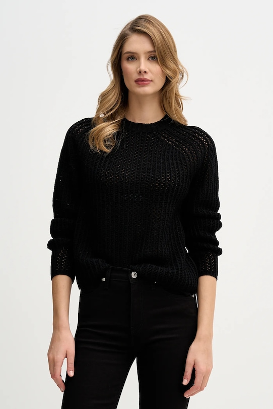 

Свитер из шерстяной смеси Sisley, черный