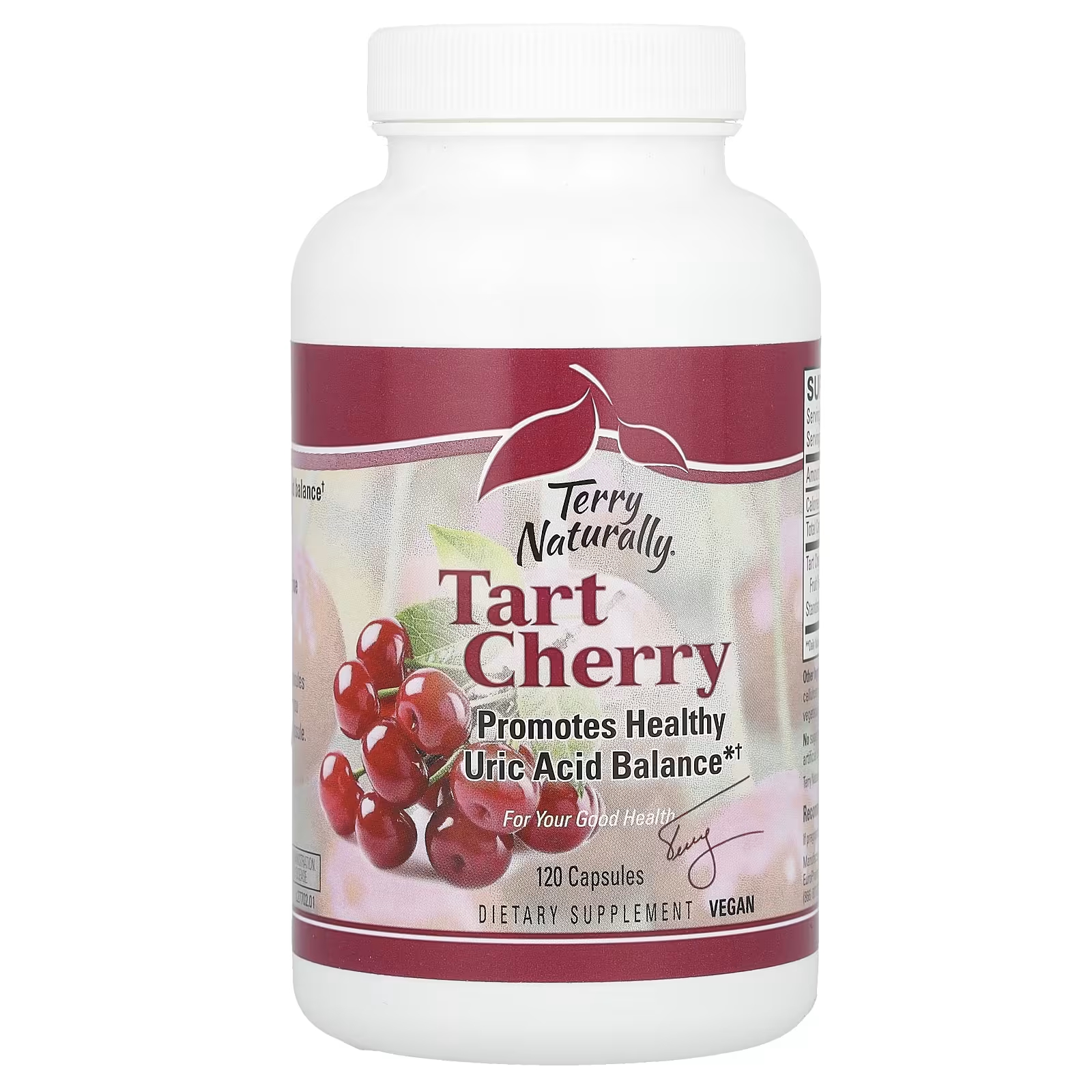 

Добавка Terry Naturally Tart Cherry без ГМО, 120 капсул