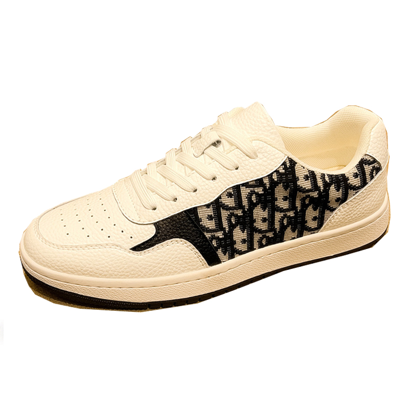 

TOMAY Антискользящие и износостойкие дышащие низкие скейтерские кроссовки мужские белые, цвет White