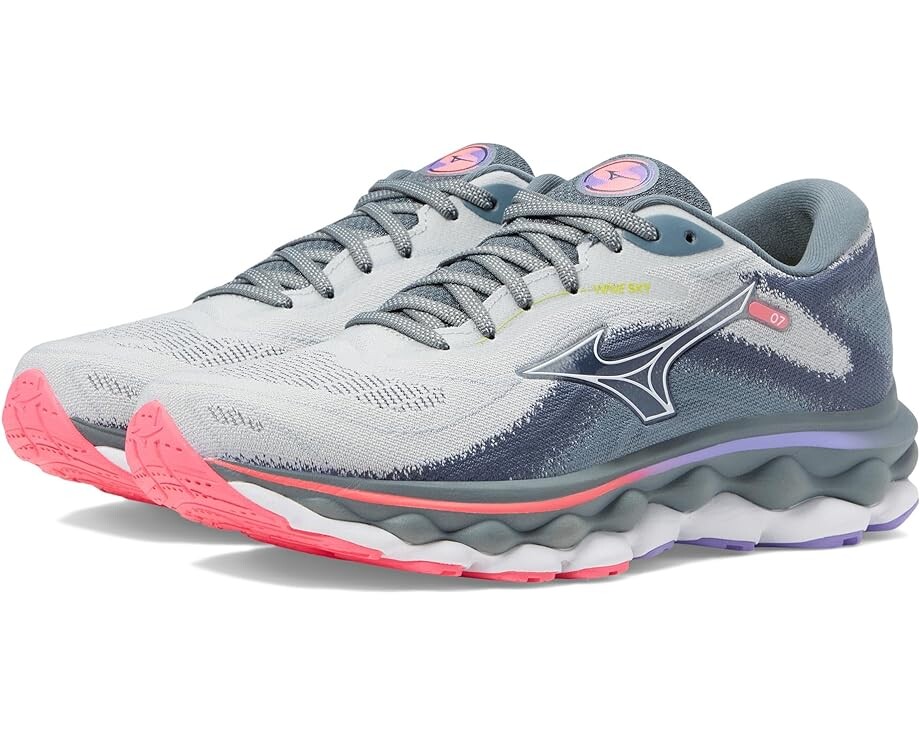 

Кроссовки Mizuno Wave Sky 7, цвет Pearl Blue/White