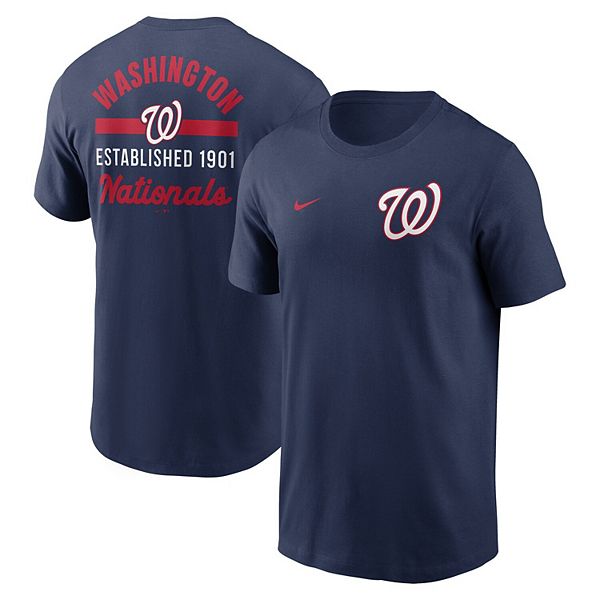 

Мужская футболка washington nationals 2-hit цвета navy Nike