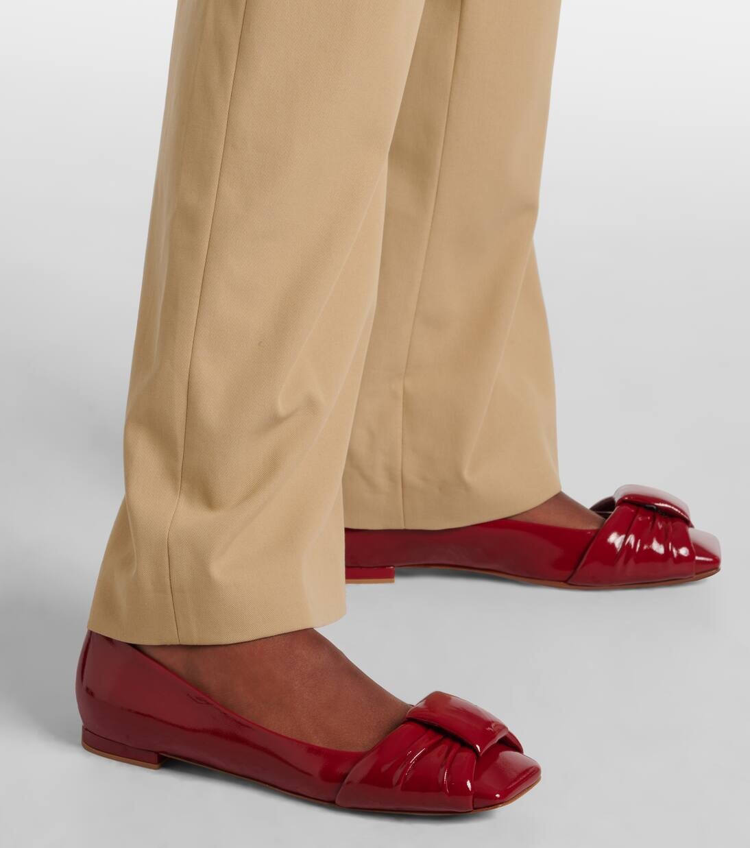 Балетки Paradì из лакированной кожи Gianvito Rossi, цвет rouge — фото 4