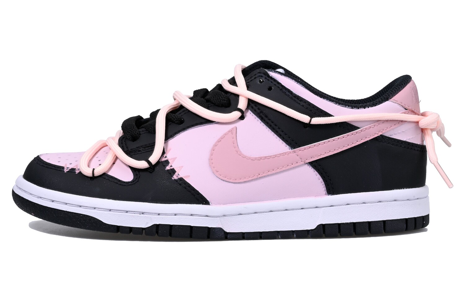 

Кроссовки для скейтбординга Dunk женские с низким верхом розовый/черный Nike