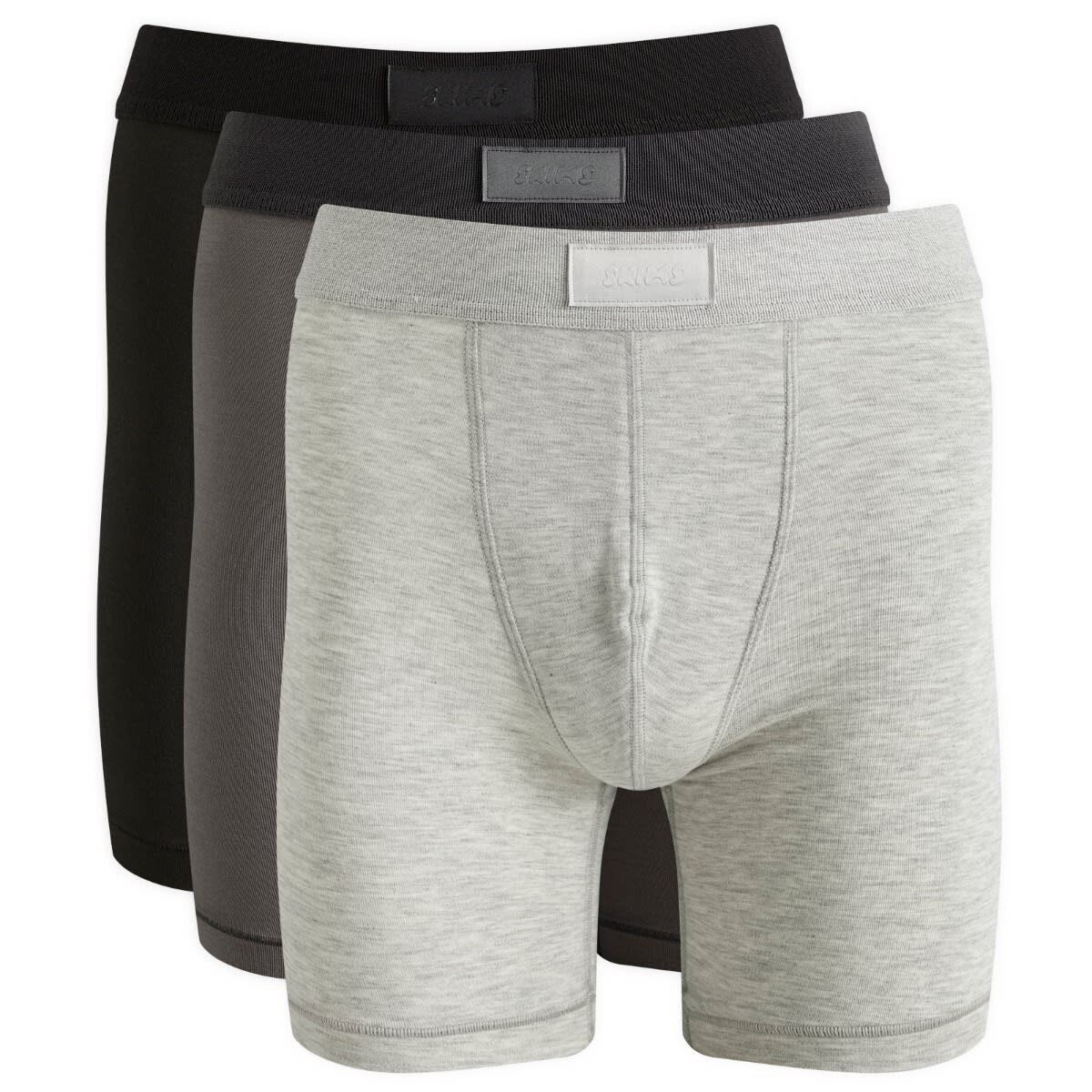 

Боксеры Skims Cotton Boxer Brief 5" - 3 шт, цвет Heather Multi