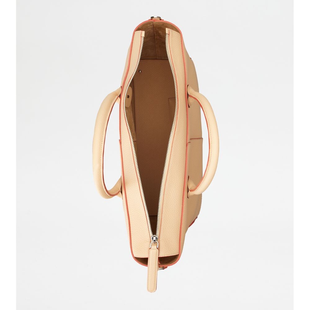 

Кожаная дорожная сумка Tod's Di Bag, бежевый