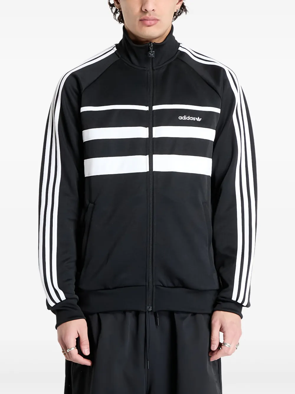 

Толстовка The First на молнии adidas, черный