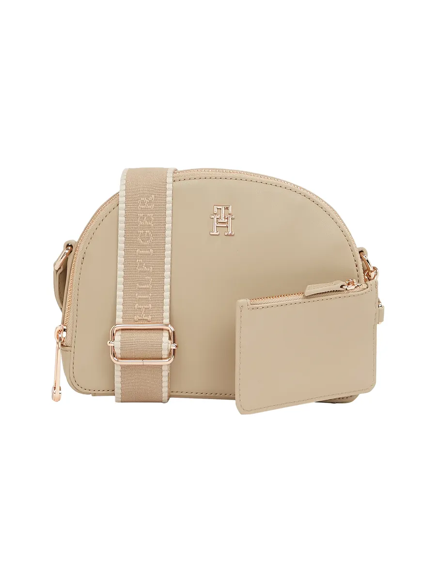 

Сумка через плечо Tommy Hilfiger "Женская TH MONOTYPE HALF MOON CROSSOVER Crossover", женская сумка, бежевый