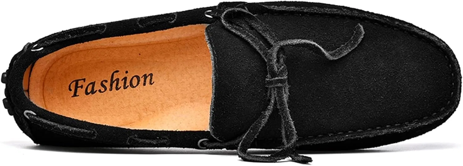 Лоферы мужские, кожаные, Loafers for Men, Black PUGHGAETZF — фото 3