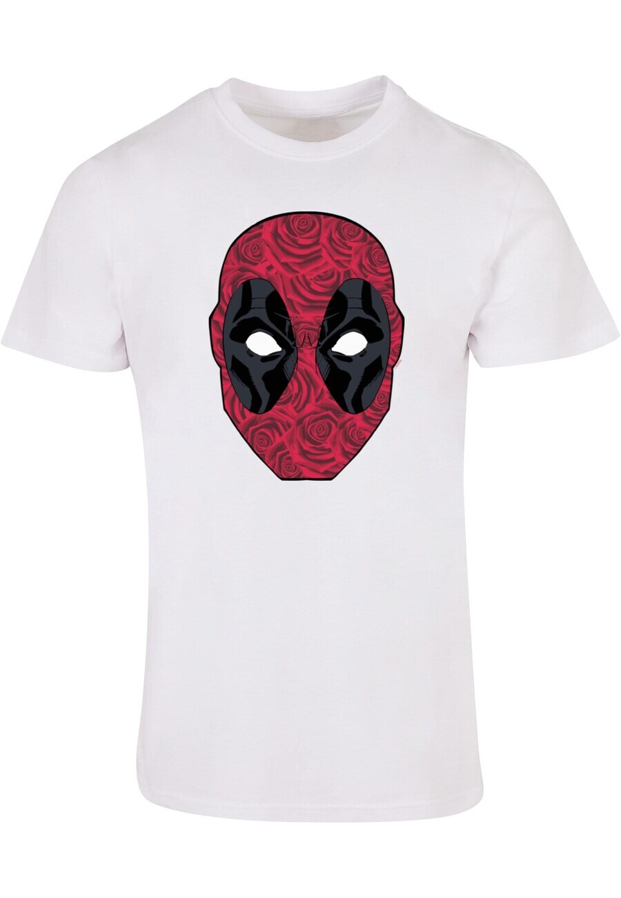 

Классическая футболка ABSOLUTE CULT Shirt Deadpool - Head Of Roses, белый